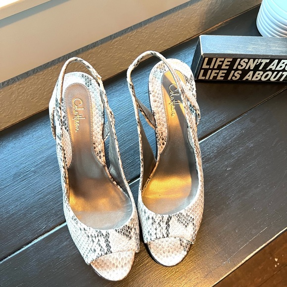 Cole Haan Python slingbacks - Picture 3 of 5